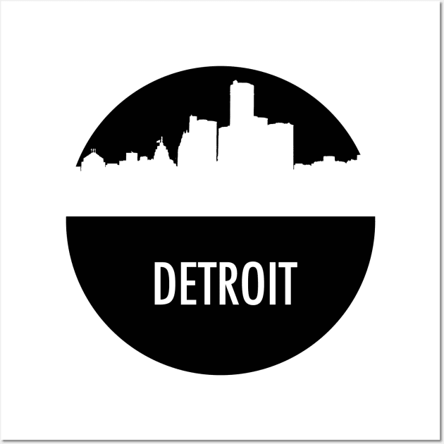 Detroit Skyline Cutout Wall Art by sasquatchbear